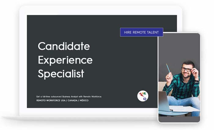 USA and CANADA tumbnail for Candidate Experience Specialist it looks like on a laptop or mobile view