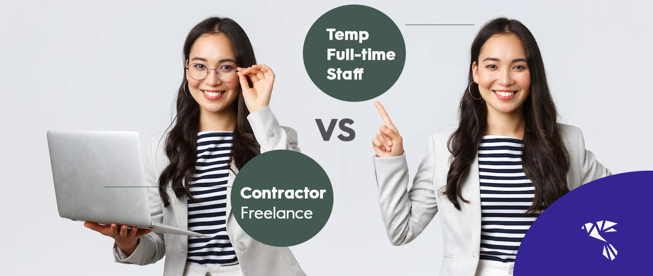 How Does Contractors differ from Temporary Full-time Staff?