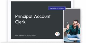 Principal Account Clerk Role Description