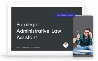Paralegal Administrative Law Assistant