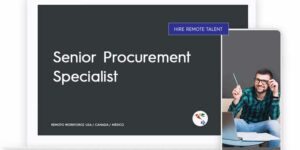 Senior Procurement Specialist Role Description