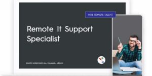 Remote It Support Specialist Role Description