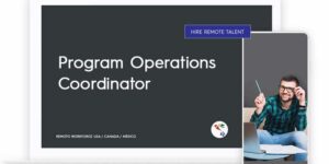 Program Operations Coordinator Role Description
