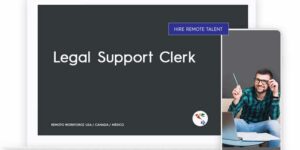 Legal Support Clerk Role Description
