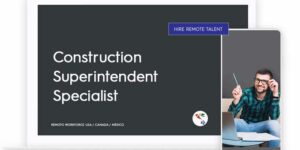Construction Superintendent Specialist Role Description