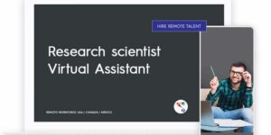 Research scientist Virtual Assistant Role Description