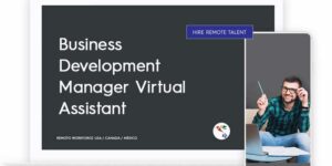 Business Development Manager Virtual Assistant Role Description