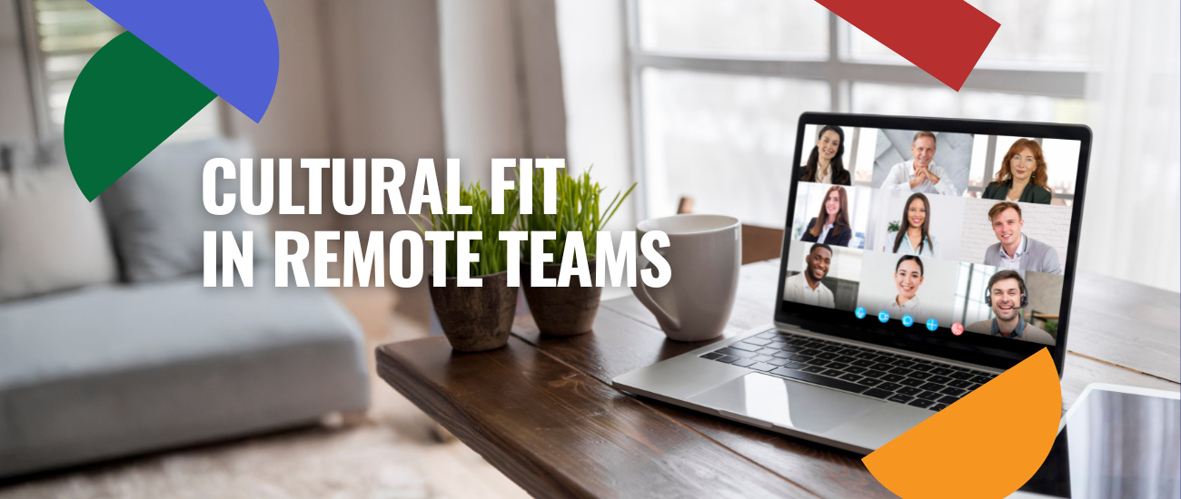 Split-screen image showing a frustrated hiring manager at a desk and a smiling remote worker waving on a video call, highlighting misconceptions about outsourcing