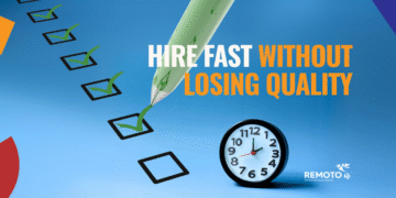 Hiring managers using remote work tools to speed up recruitment and onboarding while maintaining quality.