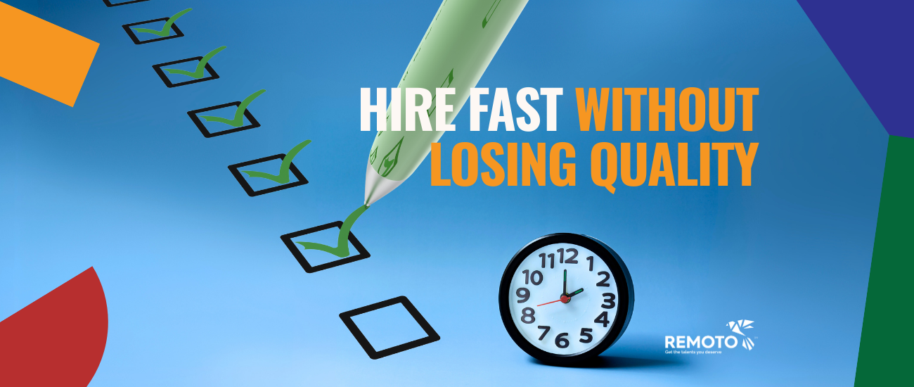 Hiring managers using remote work tools to speed up recruitment and onboarding while maintaining quality.